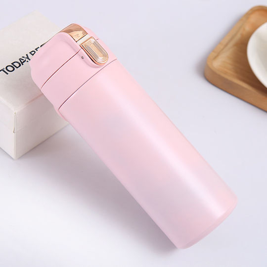 Techsuit Μπουκάλι Θερμός Ανοξείδωτο 400ml Ροζ