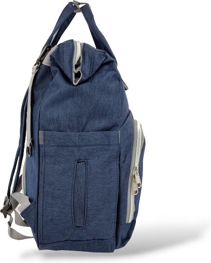 Playbags Τσάντα-Αλλαξιέρα Πλάτης Navy Μπλε 26x16x38εκ.