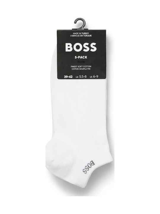 Boss Ανδρικές Κάλτσες Λευκές 5Pack Boss Ανδρικές Κάλτσες Λευκές 5Pack