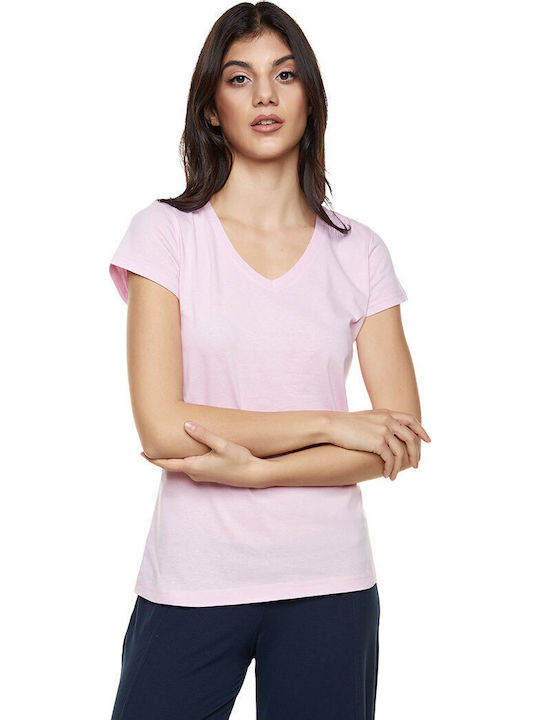 Women's Sports T-shirt Soft Pink