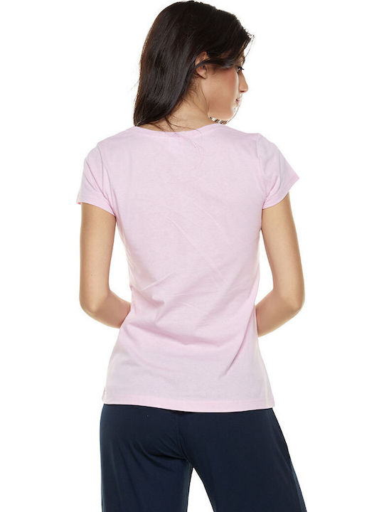 Women's Sports T-shirt Soft Pink