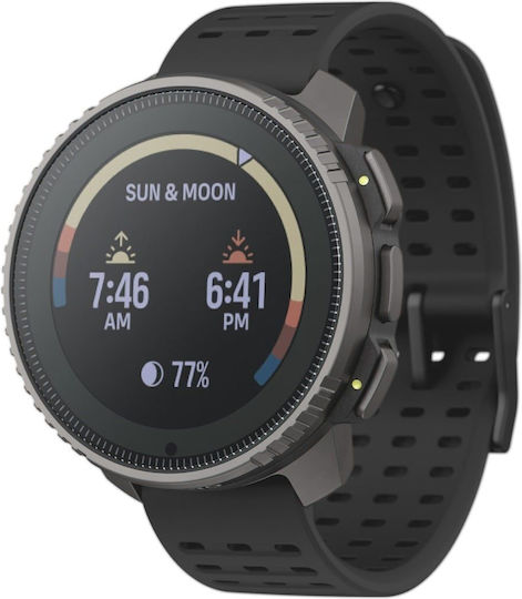 Suunto Vertical Solar Titanium 49mm Waterproof Smartwatch with Heart Rate Monitor (Black)