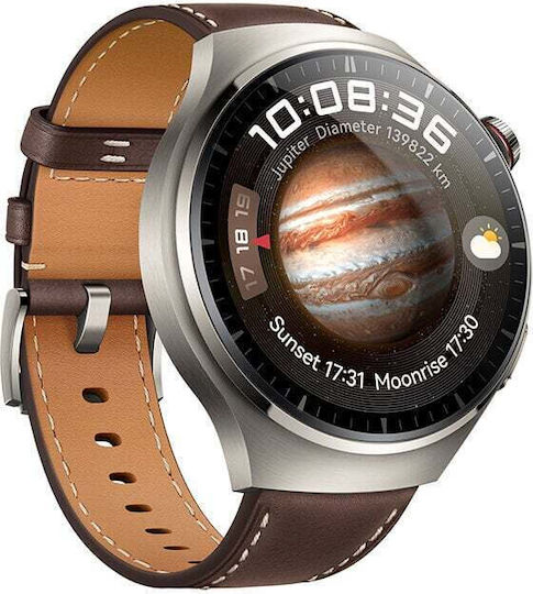 Huawei Watch 4 Pro Stainless Steel 48mm Waterproof with eSIM and Heart Rate Monitor (Dark Brown)