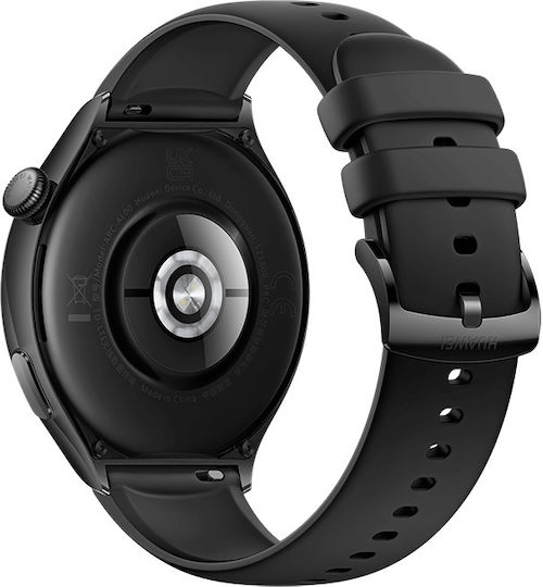 Huawei Watch 4 Stainless Steel 46mm Waterproof with eSIM and Heart Rate Monitor (Black)