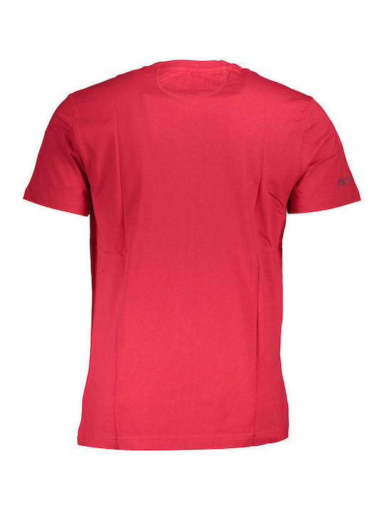 La Martina Ανδρικό T-shirt Κοντομάνικο Κόκκινο