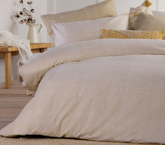 Nef-Nef Homeware Сет Чаршафи 240x270см. Clover Жълт 4бр