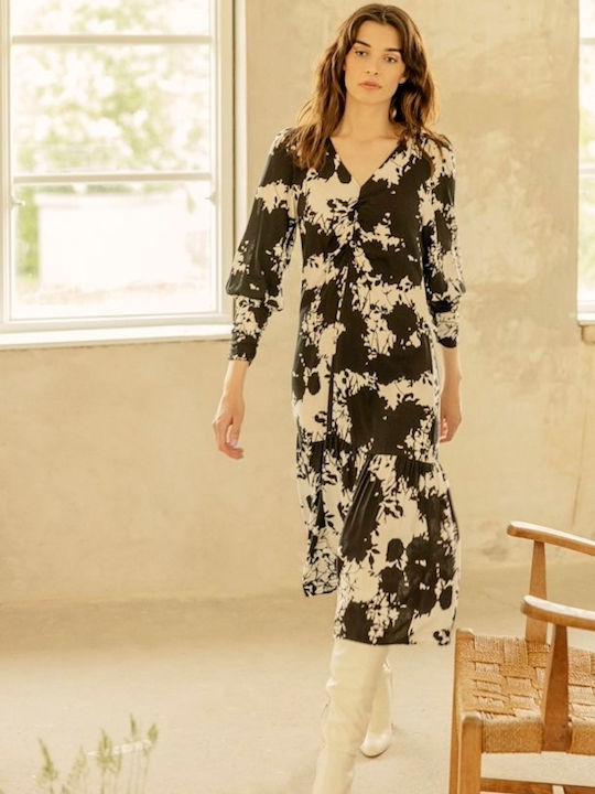 Midi Damenkleid für Hochzeit - Taufe Schwarz