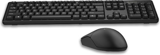 A4Tech 3330N Ασύρματο Σετ Πληκτρολόγιο & Ποντίκι Αγγλικό US