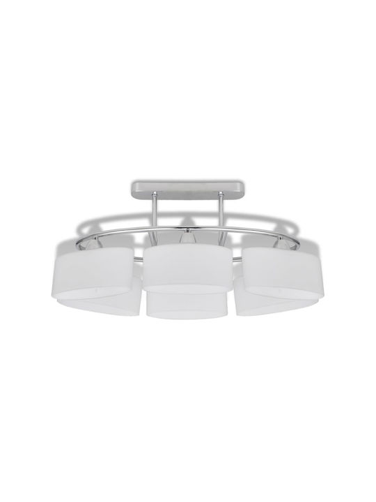 vidaXL Plafonieră de Tavan Albă cu Soclu E14