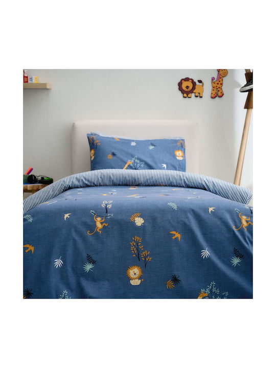Vesta Home Σετ Μονά Max Μπλε 170x260cm