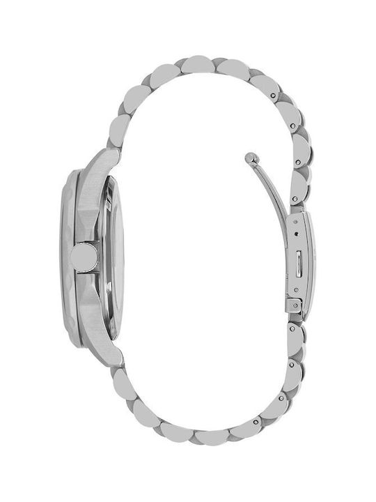 Beverly Hills Polo Club Uhr Automatisch mit Silber Metallarmband