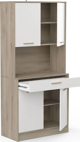 Alchemymauro Fusiko Στήλη Κουζίνας Μαύρο 83.3x40x176.1εκ.