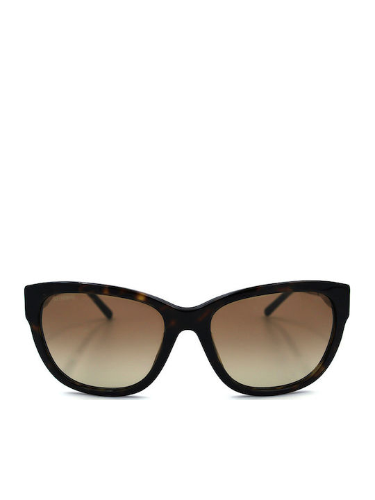 Burberry Women's Sunglasses with Brown Tartaruga Plastic Frame and Brown Gradient Lens B4203 300213