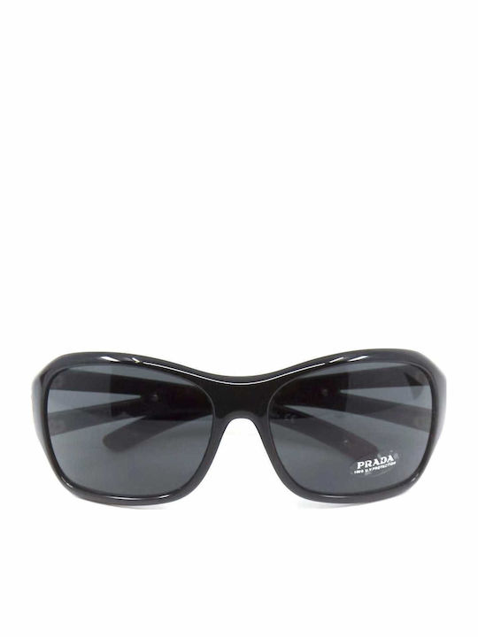Prada Unisex Γυαλιά Ηλίου με Μαύρο Κοκκάλινο Σκελετό και Μαύρο Φακό SPR15L 1AB1A1