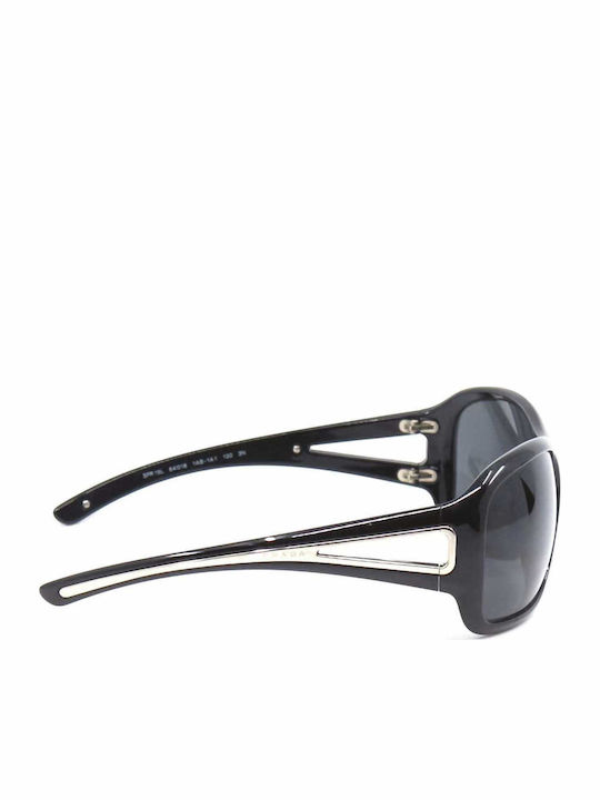 Prada Unisex Γυαλιά Ηλίου με Μαύρο Κοκκάλινο Σκελετό και Μαύρο Φακό SPR15L 1AB1A1