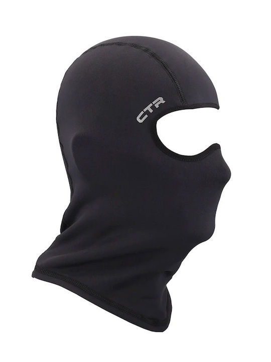 CTR Polyester Rider Full Face Balaclava in Black/Black Colour