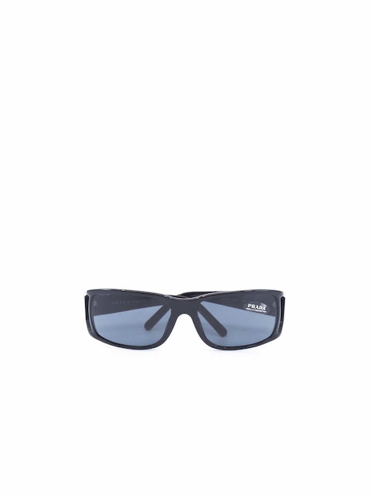 Prada Unisex Γυαλιά Ηλίου με Μαύρο Κοκκάλινο Σκελετό και Μαύρο Φακό SPR01F 1AB1A1