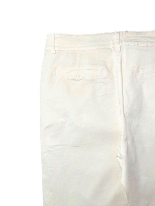 WOMEN'S PANTS PLEASE WITH PINK 237 012352 WHITE WHITE