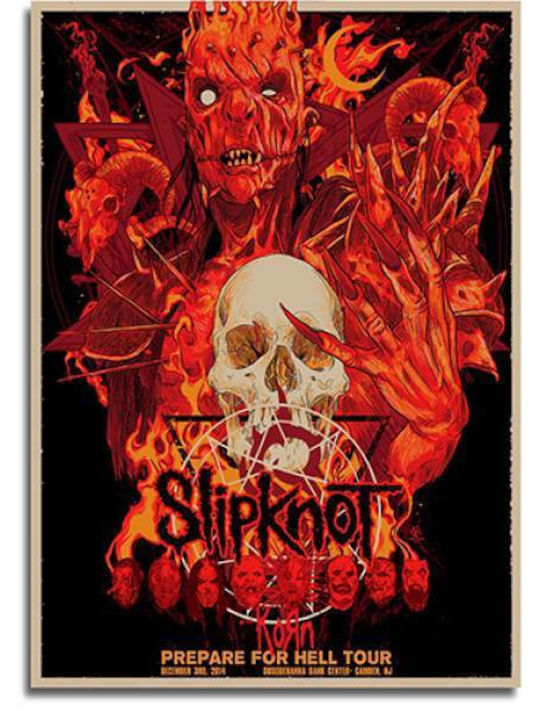Takeposition T-shirt Slipknot Hell Tour σε Μαύρο χρώμα