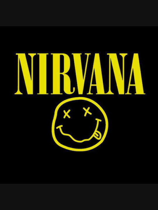 Takeposition Γυναικεία Φούτερ Ζακέτα με Κουκούλα Nirvana σε Μαύρο χρώμα