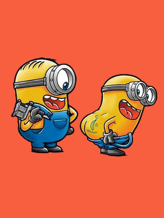 Takeposition Φούτερ με Κουκούλα H-cool Tattoo Minions σε Μπεζ χρώμα