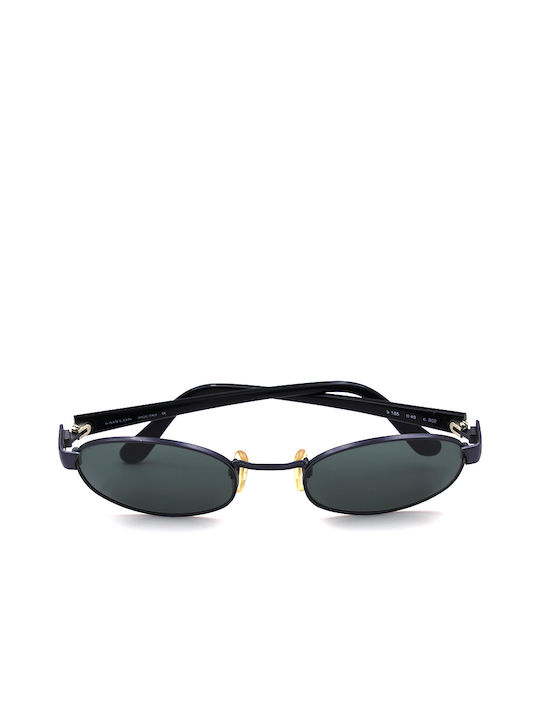 Babylon Sunglasses with Blue Metal Frame and Green Lens B185 C302