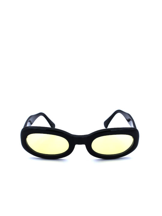 Vogue Women's Sunglasses with Black Plastic Frame and Yellow Lens VO2183S W44