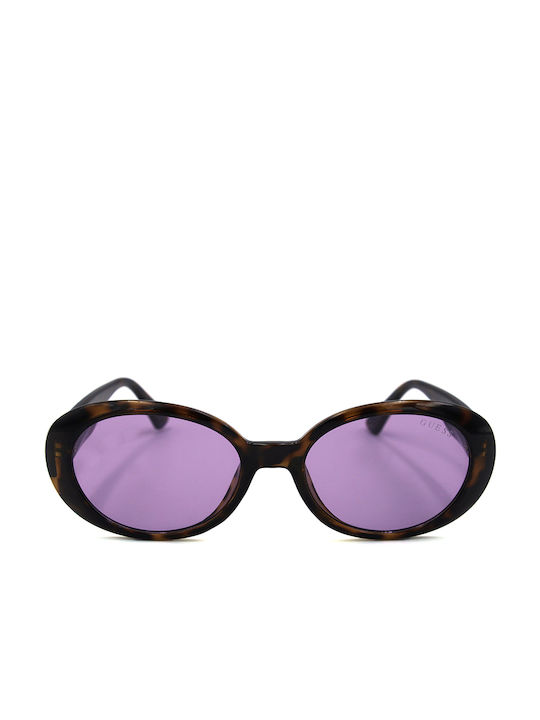 Guess Women's Sunglasses with Multicolour Plastic Frame and Purple Lens GU7590-56Y