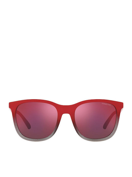 Arnette Woland Men's Sunglasses with Red Plastic Frame and Red Mirror Lens AN4307 28386