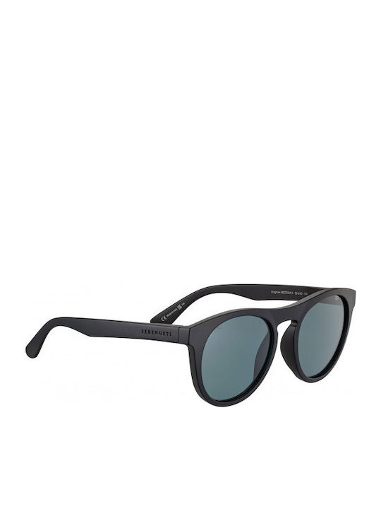 Serengeti Kingman Unisex Γυαλιά Ηλίου με Μαύρο Κοκκάλινο Σκελετό και Γκρι Polarized Φακό SS572004