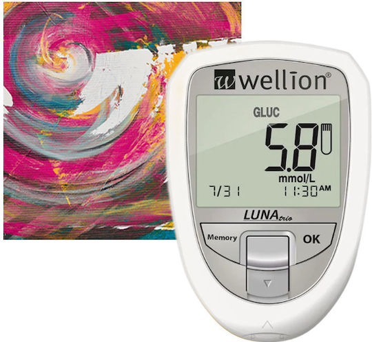 Wellion Luna Trio Blood Glucose Monitor White