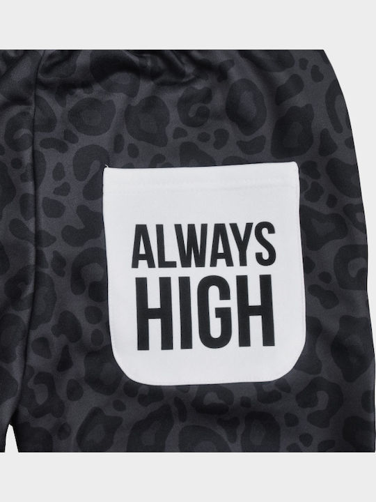 Always High Παντελόνι Φόρμας Γυαλιστερό με Λάστιχο Μπλε