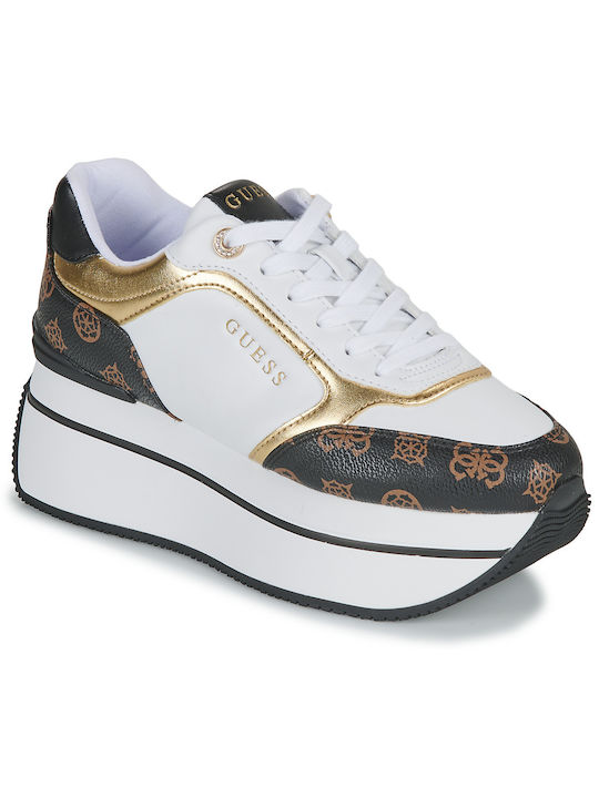 Femei Flatforms Adidași Albe