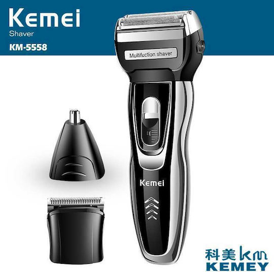 Kemei KM-5558 Foil Electric Shaver Face Rechargeable / Corded