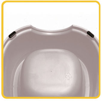 Stefanplast Plastic Bowl Food & Water for Dog & Cat 700ml 17cm in Light Blue Color