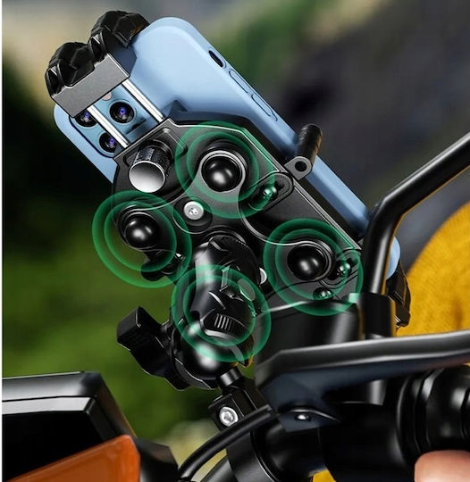Moto Discovery X-Style Motorrad Handyhalterung mit Koffer für das Lenkrad