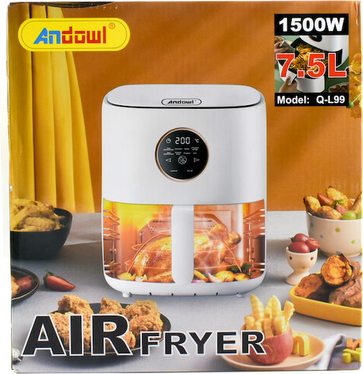 Andowl Air Fryer 7.5lt Λευκό Q-L99