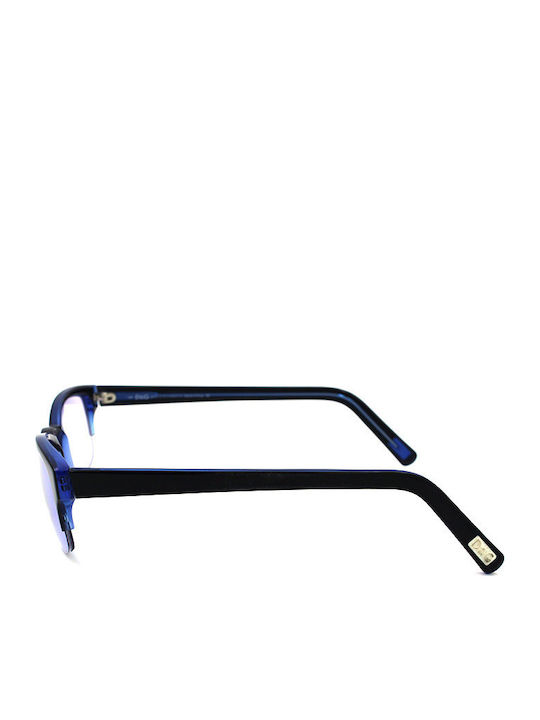 Dolce & Gabbana Unisex Sunglasses with Black Plastic Frame and Blue Lens DG2039 320