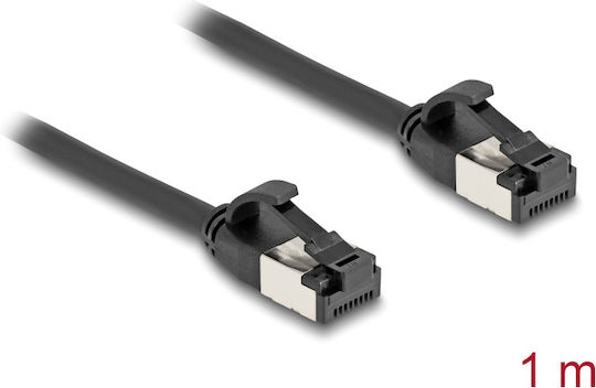 DeLock U/FTP (STP) Cat.8.1 Netzwerkkabel Ethernet 1m Schwarzes