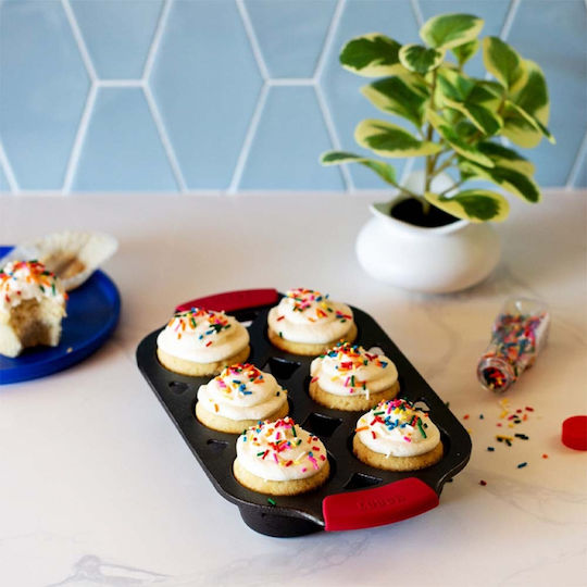 Lodge Φόρμα Ζαχαροπλαστικής για Cupcakes/Muffins από Αλουμίνιο 6 Θέσεων 32.23x17.93εκ.