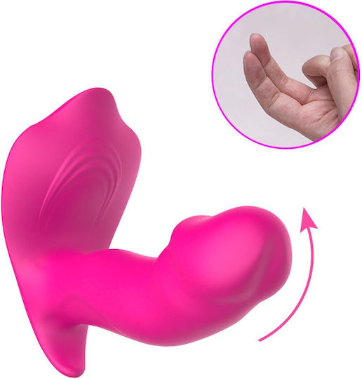 Kinksters Mini Δονητής Μασάζ με Απομακρυσμένο Έλεγχο 12cm Ροζ