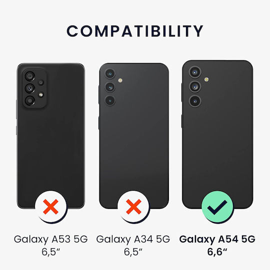 KWmobile 5G Back Cover Σιλικόνης Κοραλί (Galaxy A54)
