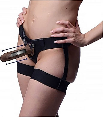 7X Realistic Vibrator With Remote Control Brown