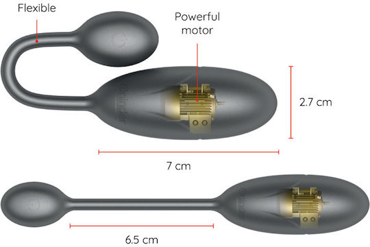 Oninder Vibrator Egg cu Telecomandă 7cm Negru