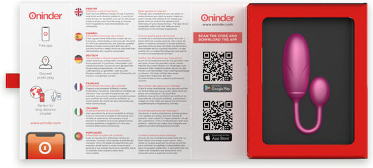 Oninder Mini Δονητής Egg με Απομακρυσμένο Έλεγχο 7cm Ροζ