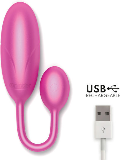 Oninder Mini Δονητής Egg με Απομακρυσμένο Έλεγχο 7cm Ροζ