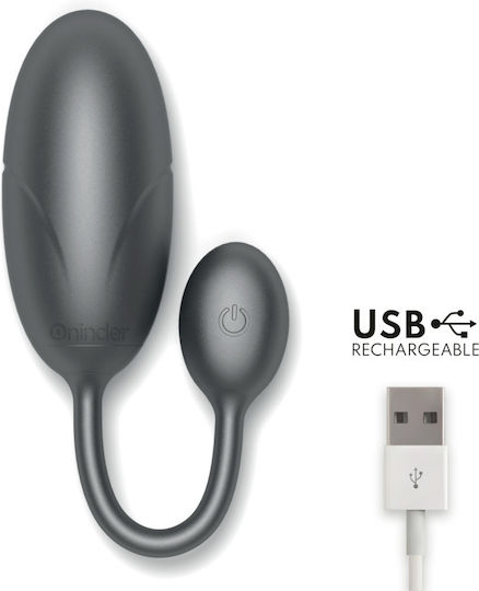Oninder Mini Δονητής Egg με Απομακρυσμένο Έλεγχο 7.5cm Μαύρος