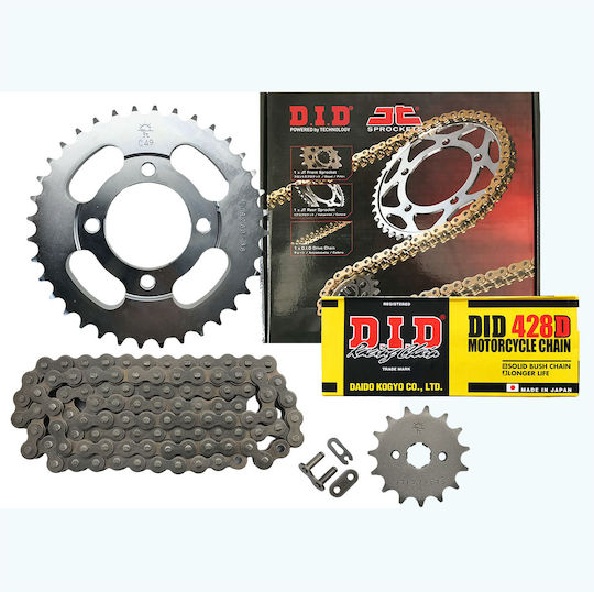 JT Sprockets Σετ Γρανάζια Αλυσίδα για Daytona Sprinter 125 για Triumph Daytona