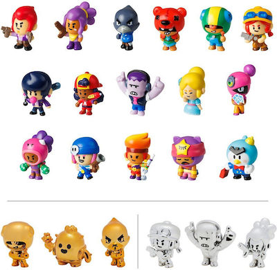 PMI Miniatur-Spielzeug Brawl Stars Piper, Bo, Colt, Mr. P Yellow/White/Blue/Red für 4+ Jahre