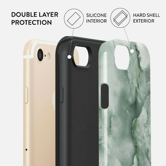 Burga Fashion Tough Back Cover Plastic / Silicone Green (iPhone SE 2022/2020)